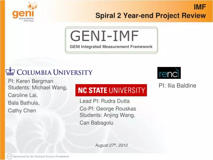 imf spiral 2 year end project review