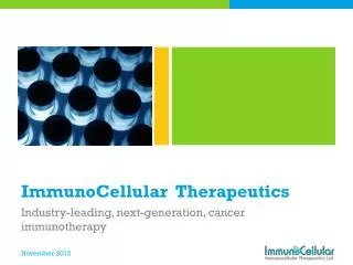 ImmunoCellular Therapeutics