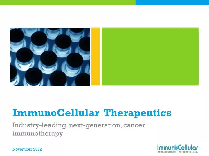 immunocellular therapeutics