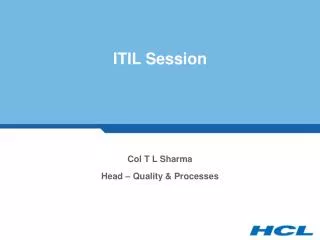 ITIL Session