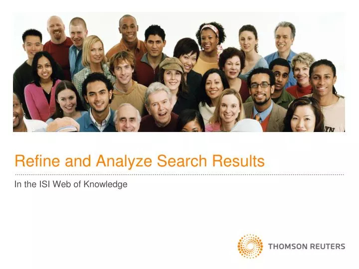 refine and analyze search results
