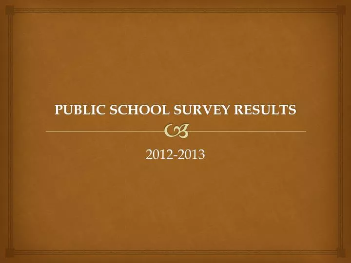 public school survey results
