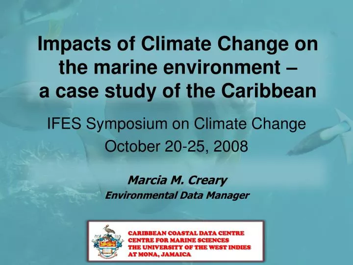 impacts of climate change on the marine environment a case study of the caribbean