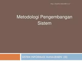 sistem informasi manajemen xi