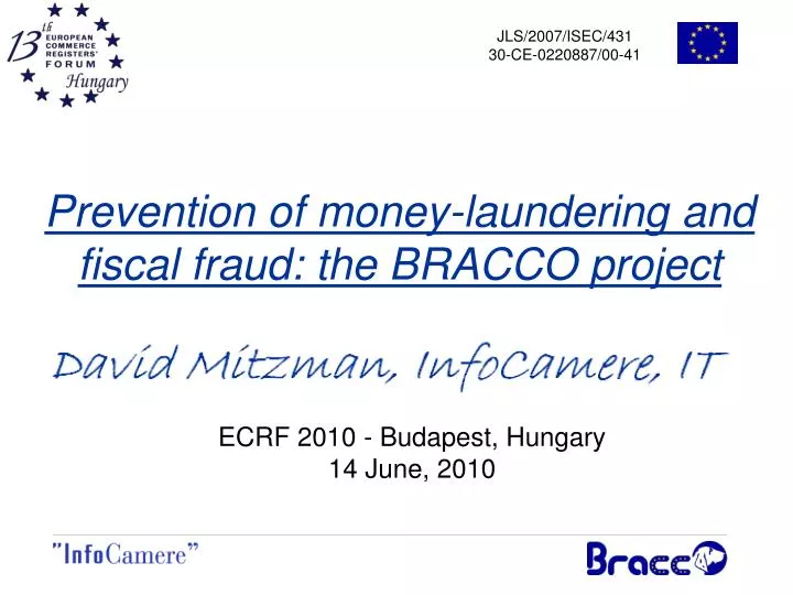prevention of money laundering and fiscal fraud the bracco project
