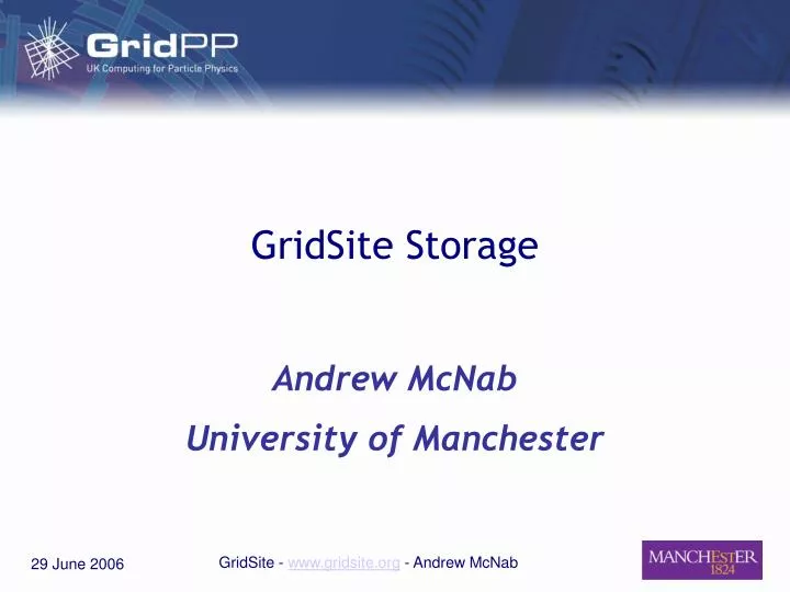 gridsite storage