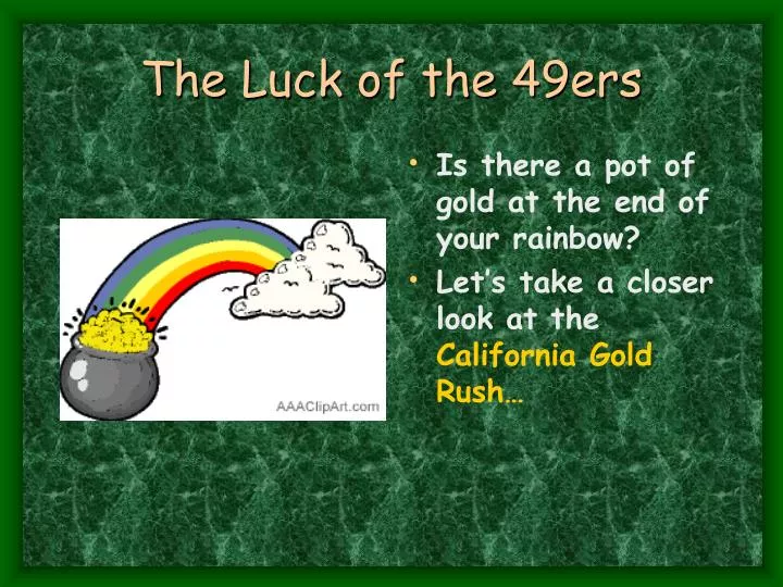 the luck of the 49ers