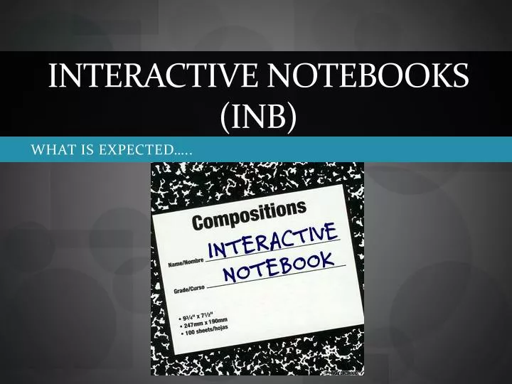 interactive notebooks inb
