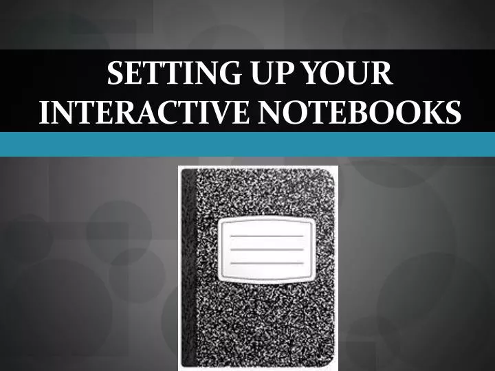 setting up your interactive notebooks