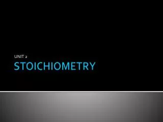 STOICHIOMETRY