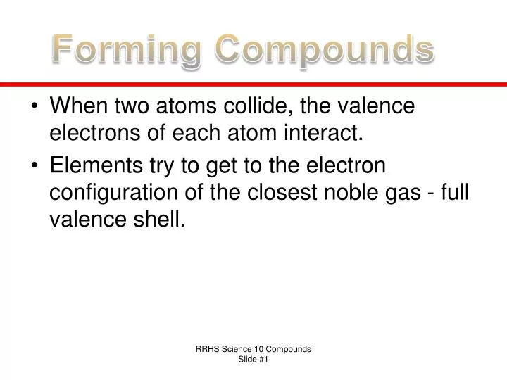 forming compounds
