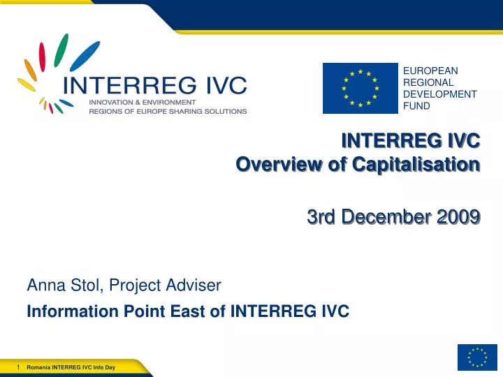 interreg ivc overview of capitalisation 3rd december 2009