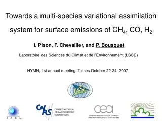 Towards a multi-species variational assimilation system for surface emissions of CH 4 , CO, H 2
