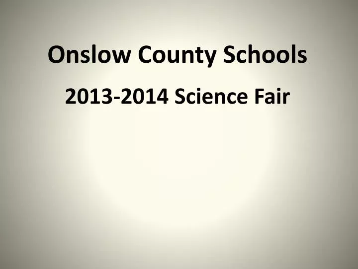 onslow county schools 2013 2014 science fair