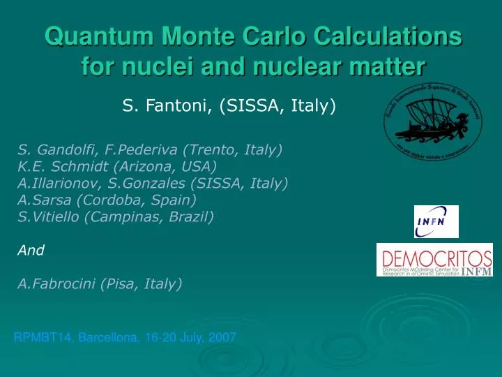 quantum monte carlo calculations for nuclei and nuclear matter