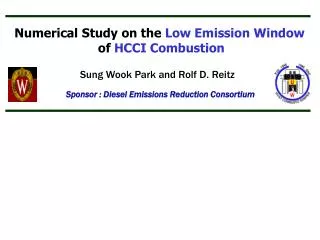 Numerical Study on the Low Emission Window of HCCI Combustion
