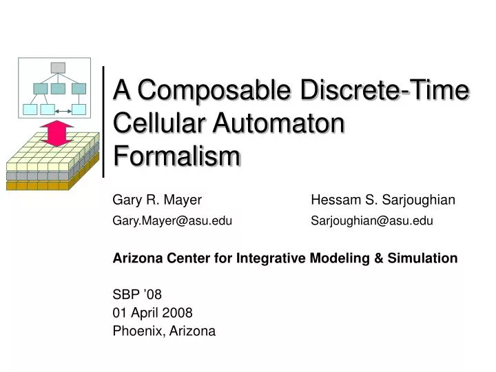 a composable discrete time cellular automaton formalism