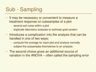 sub sampling