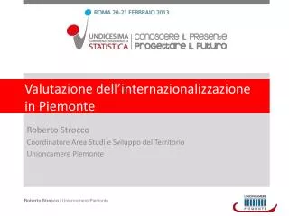 valutazione dell internazionalizzazione in piemonte
