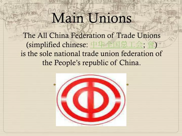 main unions