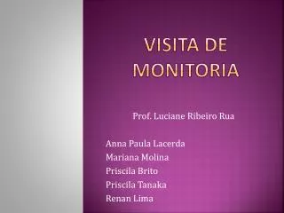 visita de monitoria