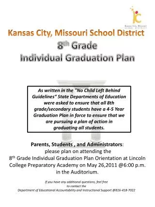 8 th Grade Individual Graduation Plan