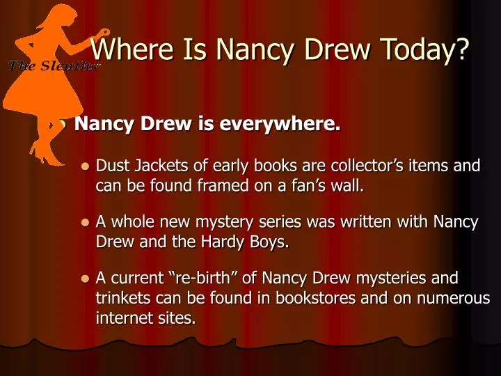 where is nancy drew today