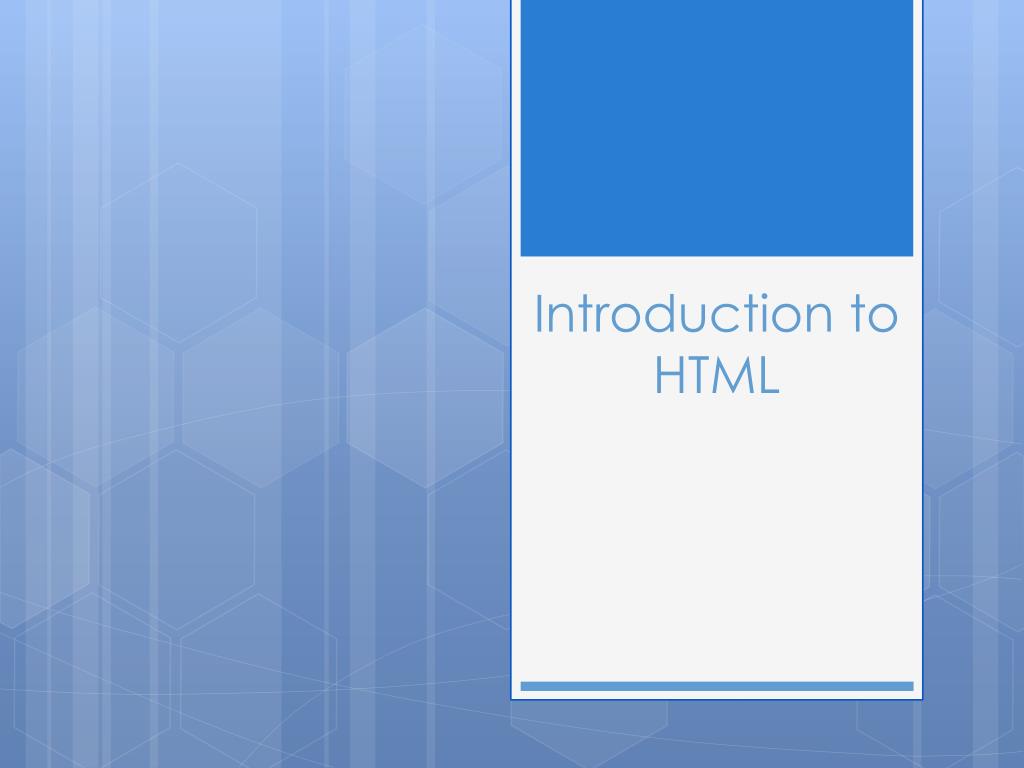 PPT - Introduction to HTML PowerPoint Presentation, free download - ID ...