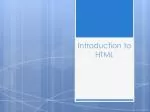 PPT - Introduction to Web & HTML PowerPoint Presentation, free download ...