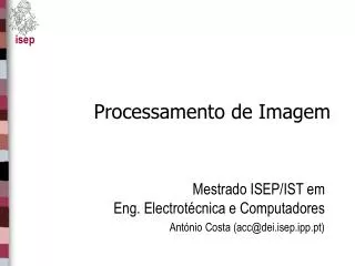 processamento de imagem