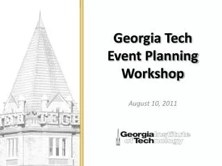Georgia Tech Event Planning Workshop