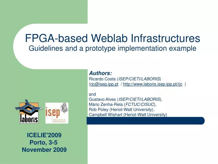 fpga based weblab infrastructures guidelines and a prototype implementation example