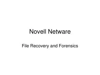 Novell Netware