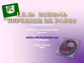 i e m normal superior de pasto