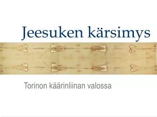 jeesuken k rsimys