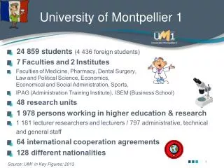 University of Montpellier 1
