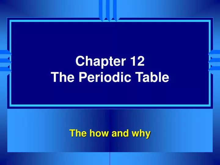 chapter 12 the periodic table