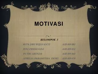 motivasi