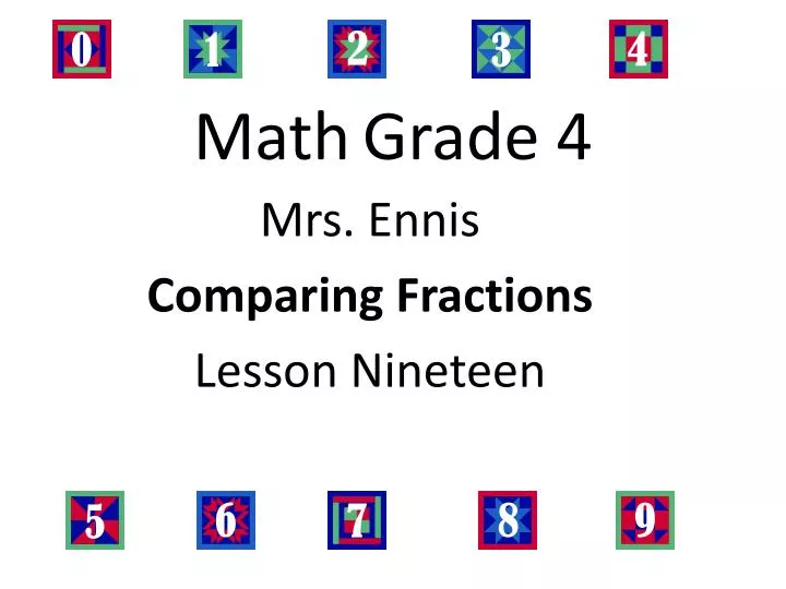 grade math fractions lesson