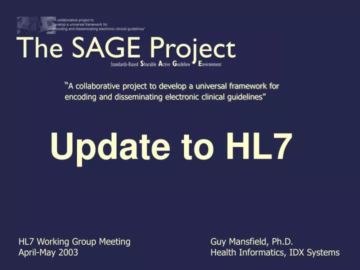 update to hl7