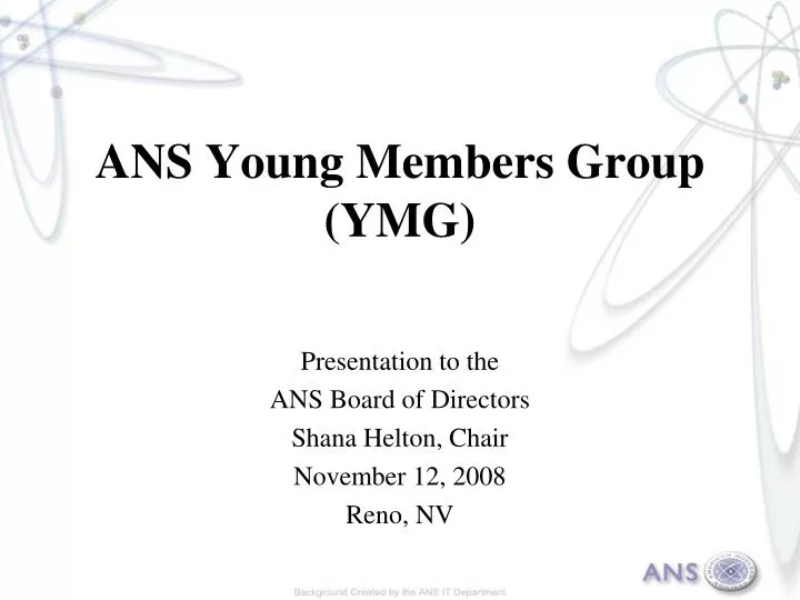 ans young members group ymg