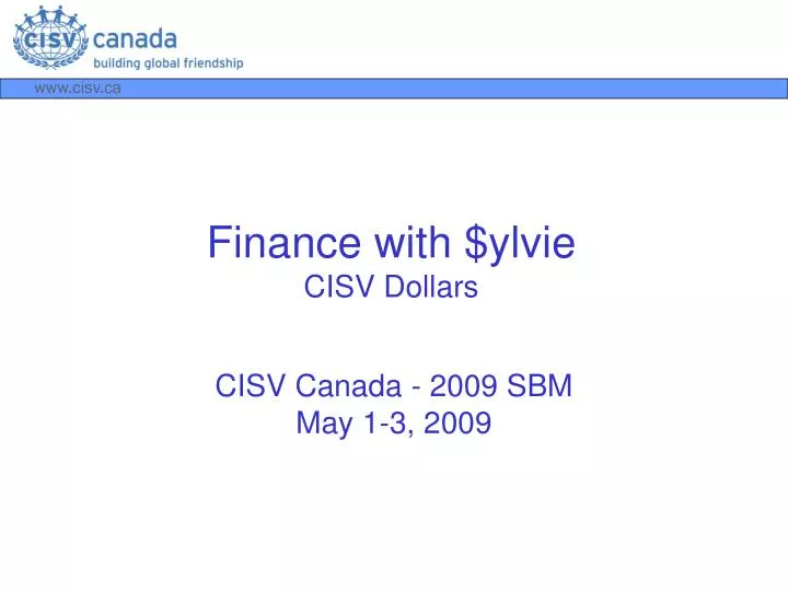 finance with ylvie cisv dollars