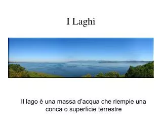 i laghi
