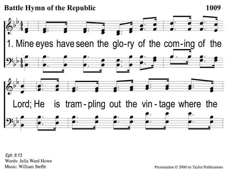 1 1 battle hymn of the republic