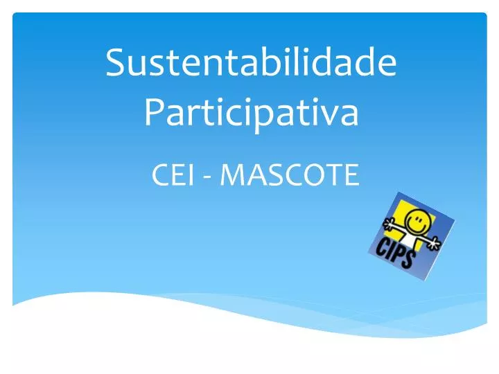 sustentabilidade participativa
