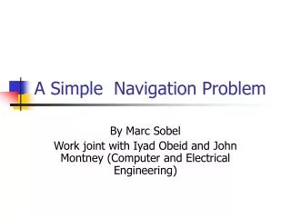 a simple navigation problem