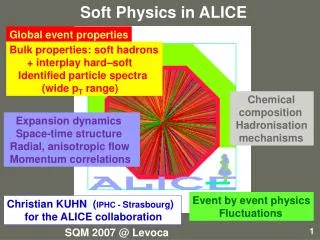 Soft Physics in ALICE