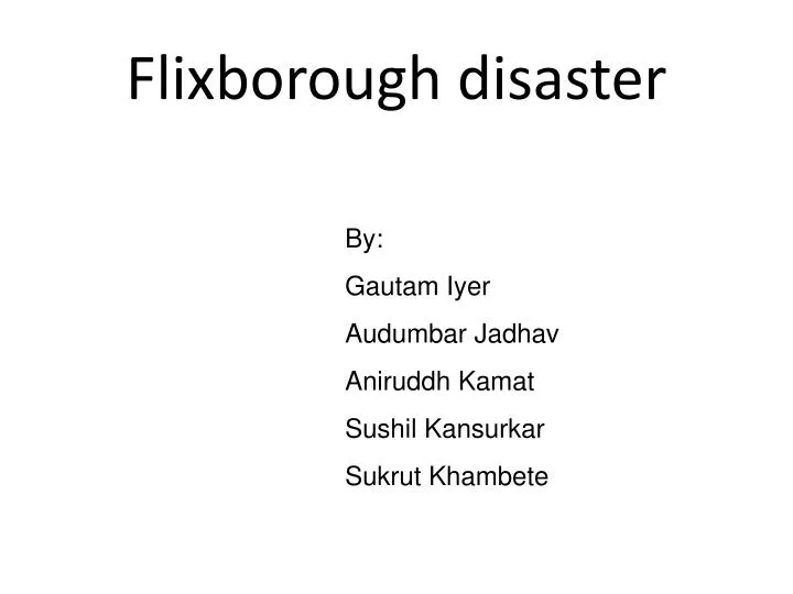 flixborough disaster