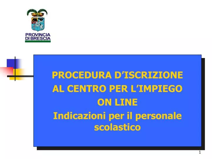 procedura d iscrizione al centro per l impiego on line indicazioni per il personale scolastico