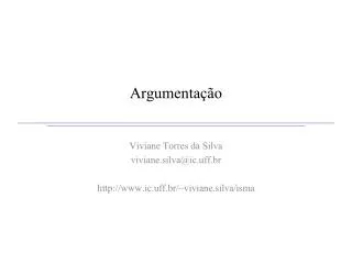 argumenta o